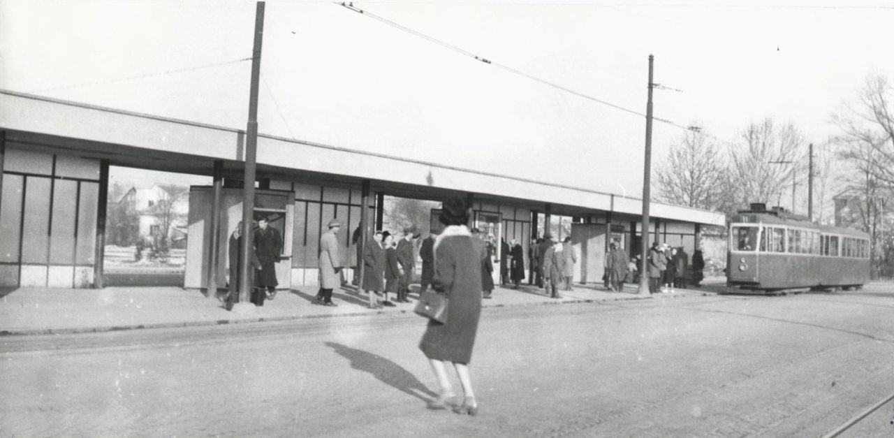 Tramvajsko okretište, Avenija Dubrava 1963. godine